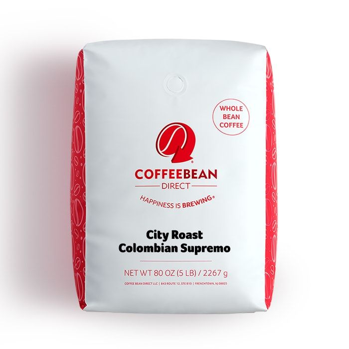 Coffee Bean Direct City Roast Colombian Supremo 5-lb bag