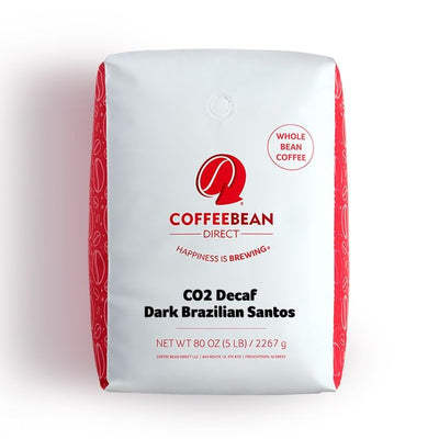 Coffee Bean Direct CO2 Decaf Dark Brazilian Santos 5-lb bag