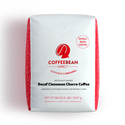 Coffee Bean Direct Decaf Cinnamon Churro flavored coffee 5-lb bag