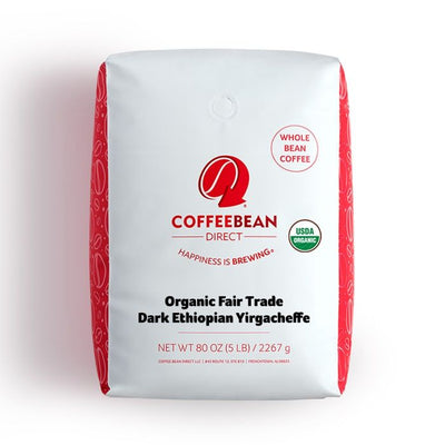 Coffee Bean Direct Organic Fair Trade Dark Ethiopian Yirgacheffe 5-lb bag