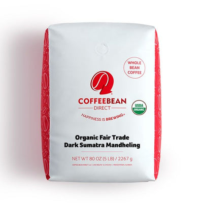 Coffee Bean Direct Organic Fair Trade Dark Sumatra Mandheling 5-lb bag