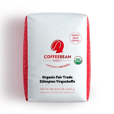 Coffee Bean Direct Organic Fair Trade Ethiopian Yirgacheffe 5-lb bag