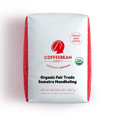 Coffee Bean Direct Organic Fair Trade Sumatra Mandheling 5-lb bag