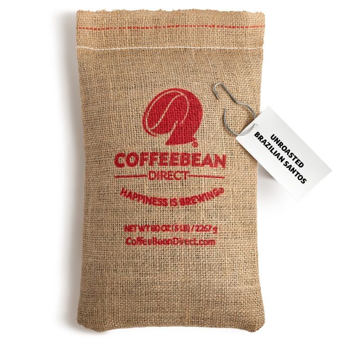 Coffee Bean Direct Unroasted Brazilian Santos 5-lb burlap bag