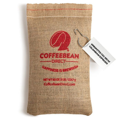 Coffee Bean Direct Unroasted CO2 Decaf Colombian/Espresso 5-lb burlap bag