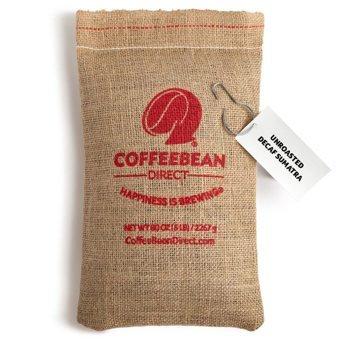 Coffee Bean Direct Unroasted Decaf Sumatra 5-lb burlap bag